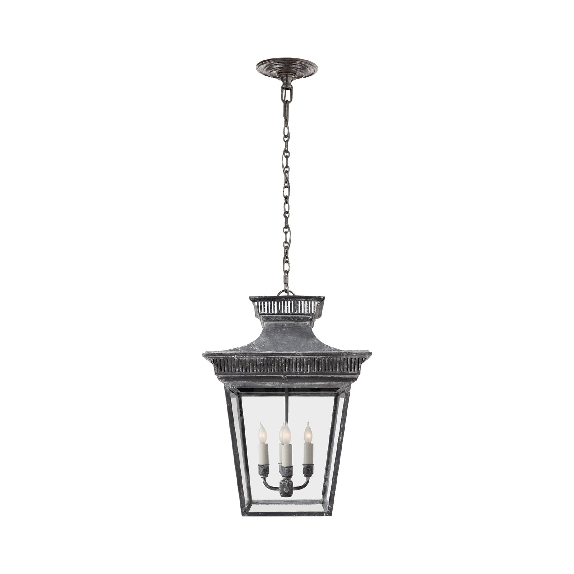 Elsinore Pendant Light in Weathered Zinc (Medium).