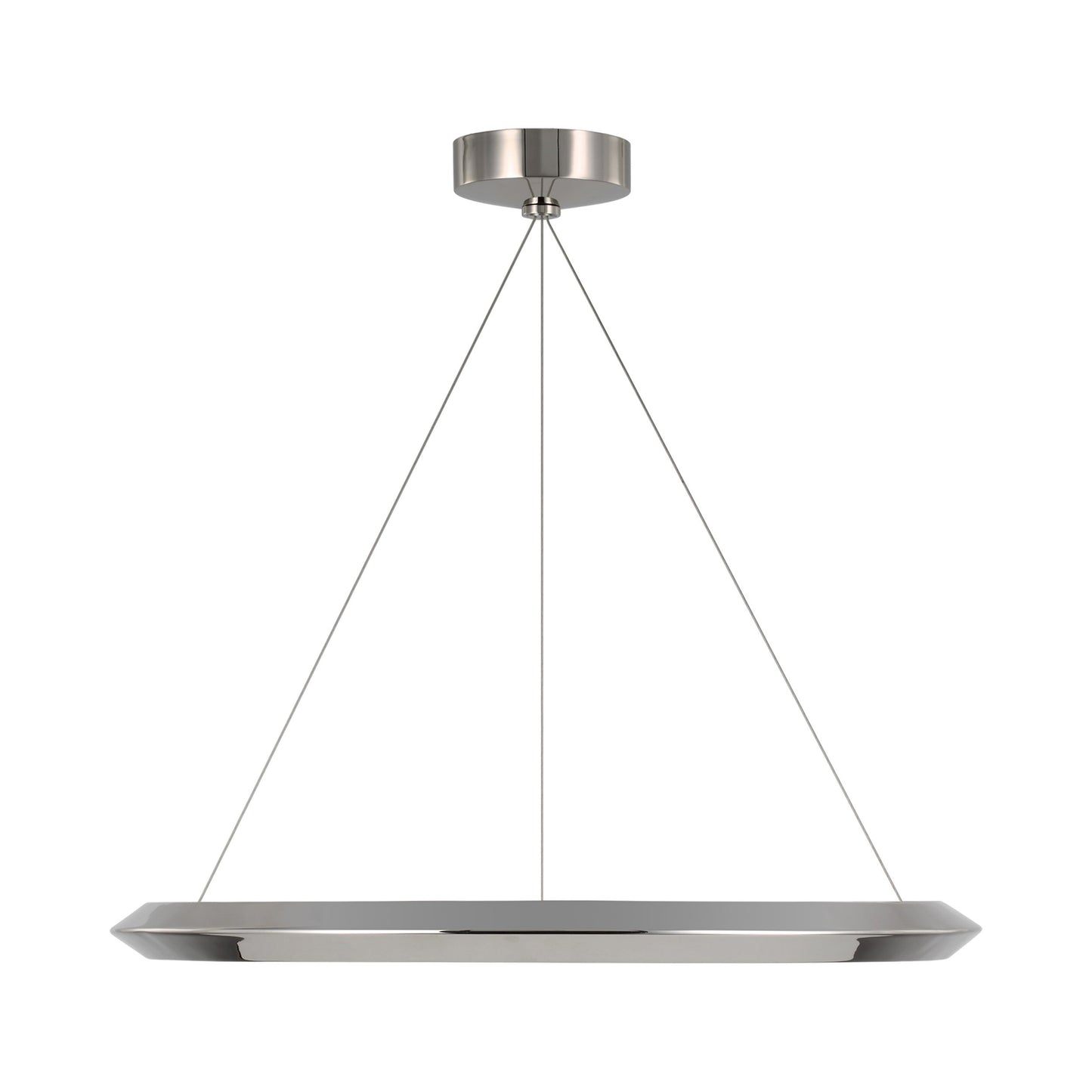 Encircle LED Chandelier in Polished Nickel (Small).