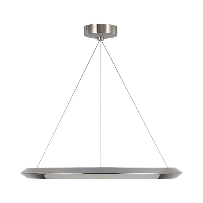 Encircle LED Chandelier in Polished Nickel (Small).