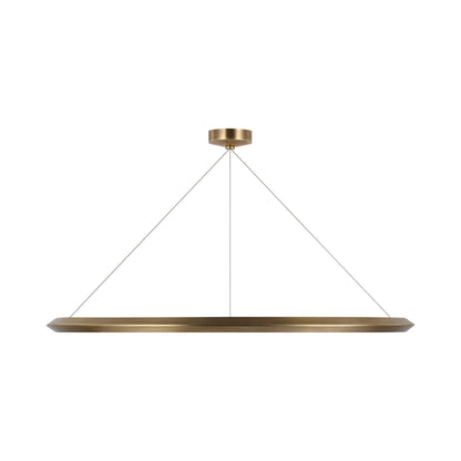 Encircle LED Chandelier in Natural Brass (Large).