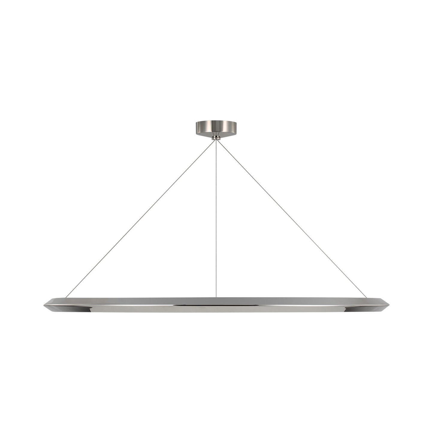 Encircle LED Chandelier in Polished Nickel (Large).