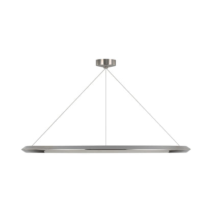 Encircle LED Chandelier in Polished Nickel (Large).