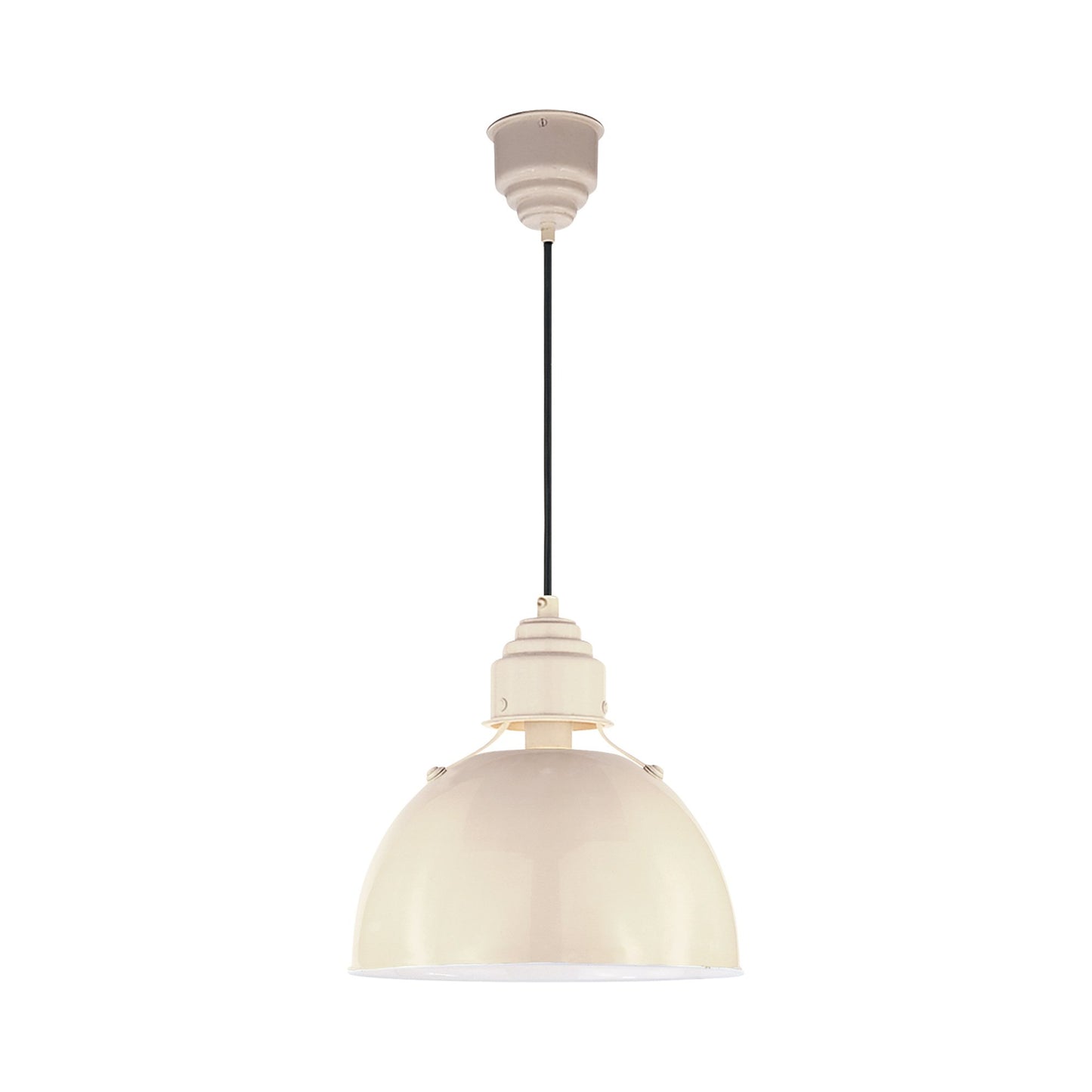 Eugene Pendant Light in Lightly Antique White (Small).