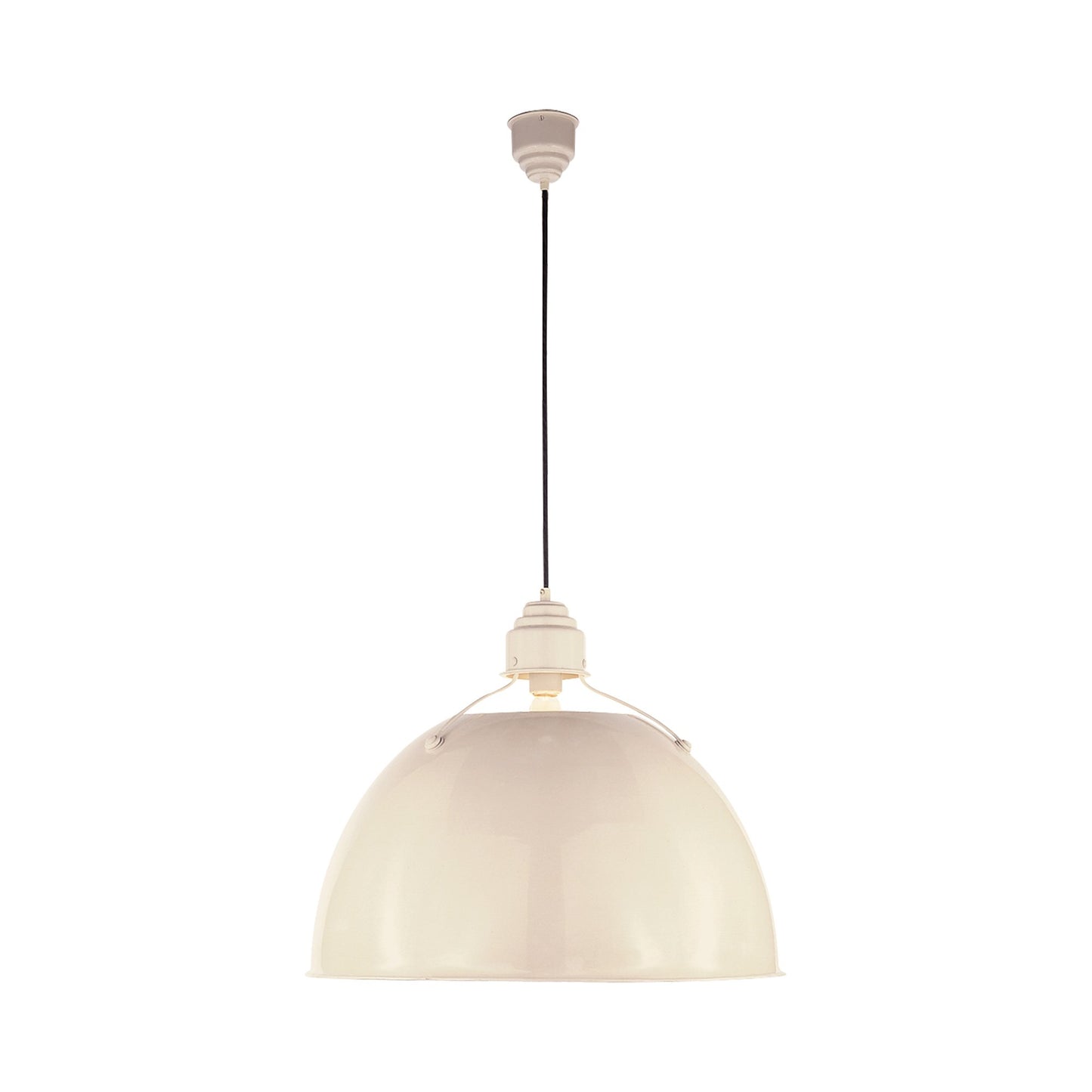 Eugene Pendant Light in Lightly Antique White (Large).