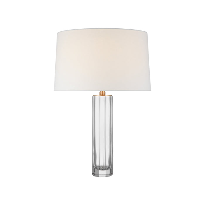 Fallon LED Table Lamp in Clear Glass (Medium).