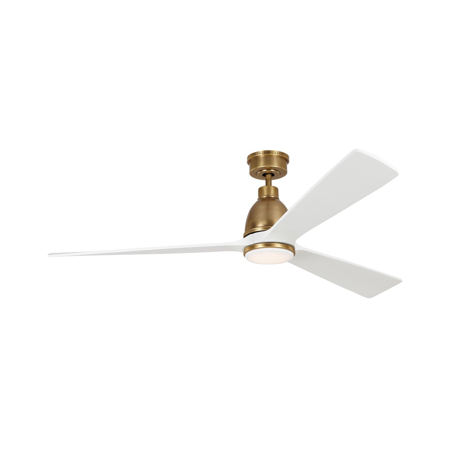 Bryden LED Smart Indoor / Outdoor Ceiling Fan in Hand Rubbed Antique Brass.