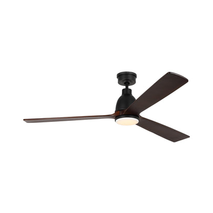 Bryden LED Smart Indoor / Outdoor Ceiling Fan in Midnight Black.