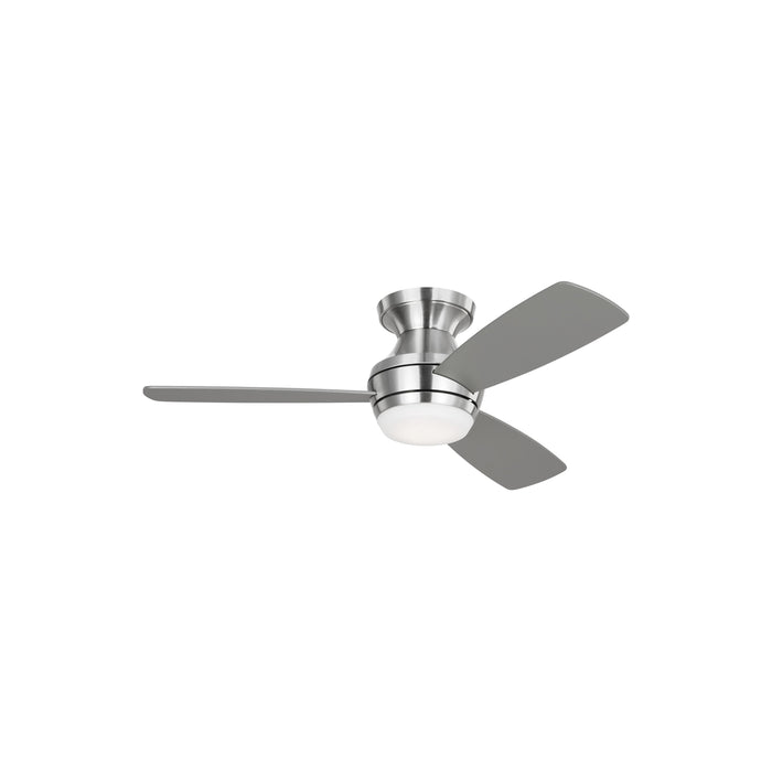 Ikon LED Ceiling Fan in Brushed Stee (44-Inch).