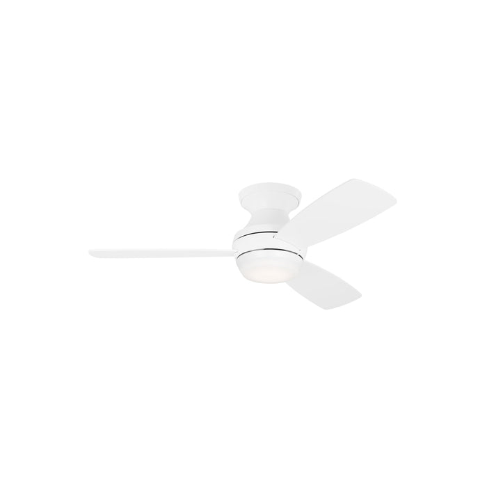 Ikon LED Ceiling Fan in Matte White (44-Inch).