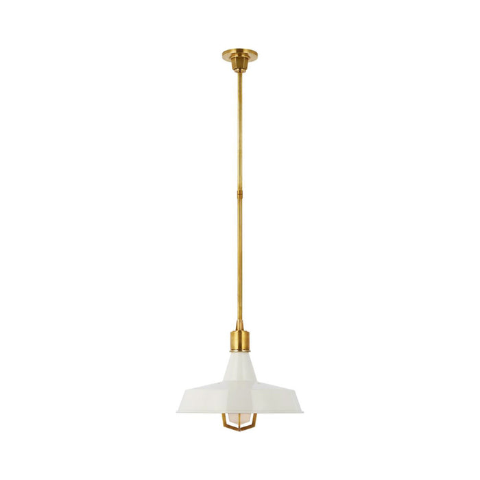 Fitz LED Pendant Light in Hand-Rubbed Antique Brass (Large).
