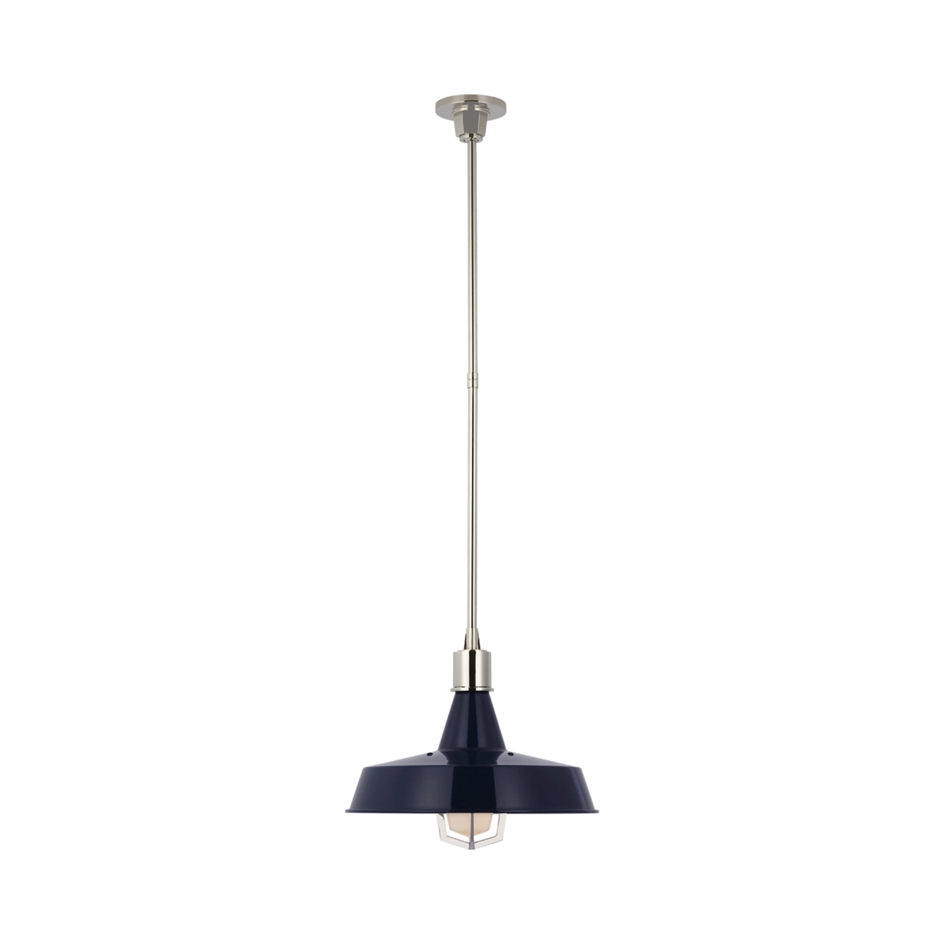 Fitz LED Pendant Light in Polished Nickel (Large).