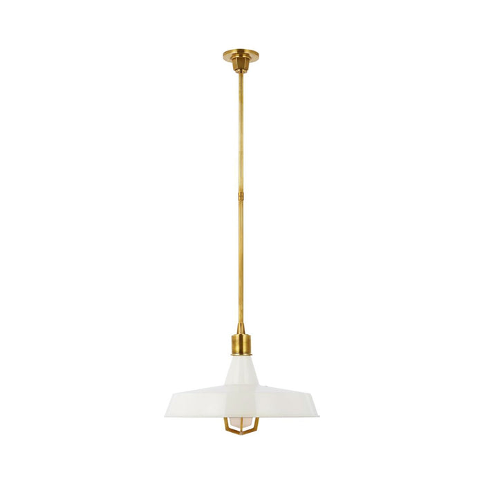 Fitz LED Pendant Light in Hand-Rubbed Antique Brass (X-Large).