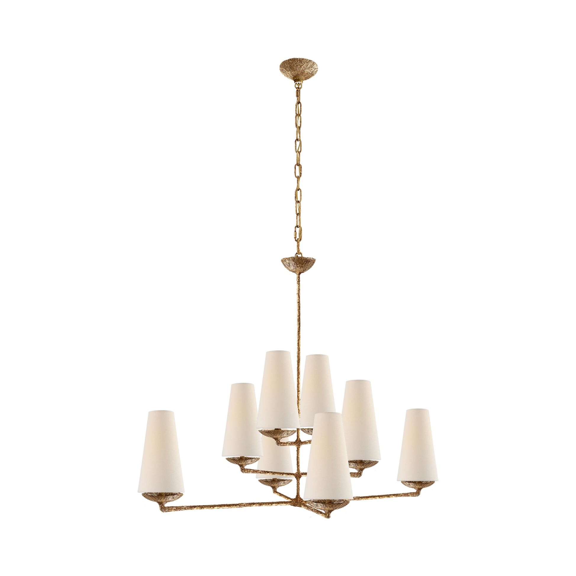 Fontaine Chandelier in Gilded Plaster.