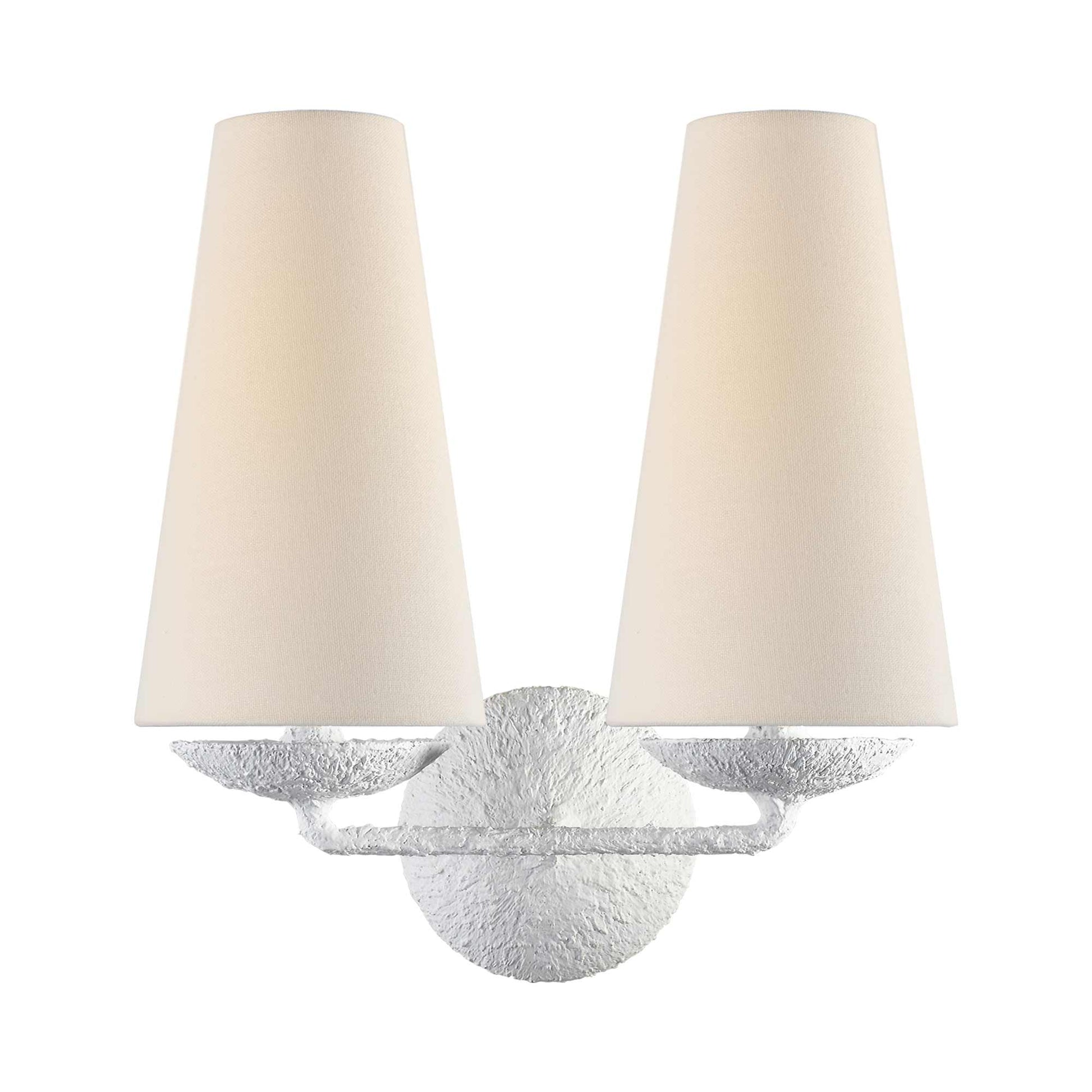 Fontaine Wall Light in Plaster (2-Light).