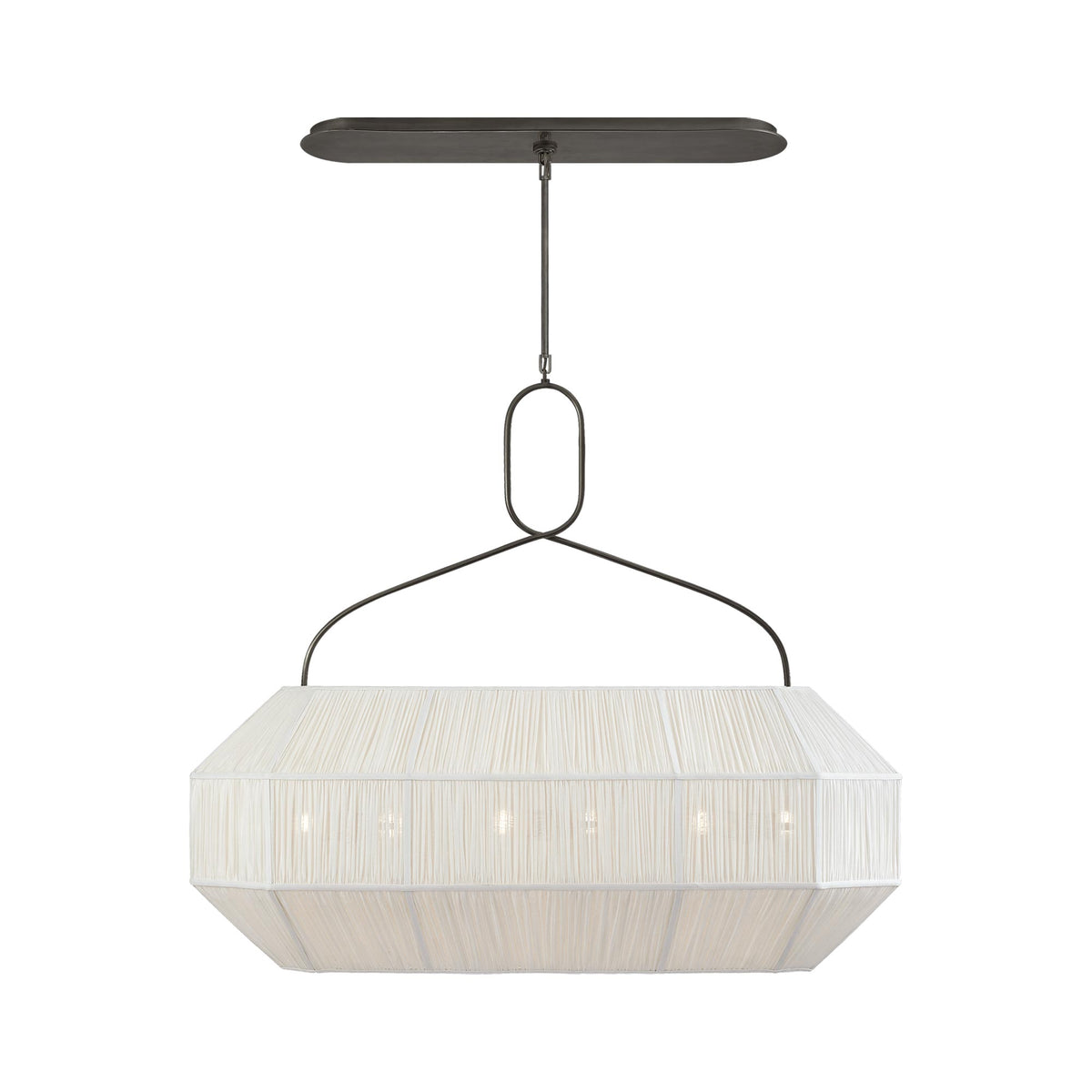 Forza Linear Pendant Light in Bronze.