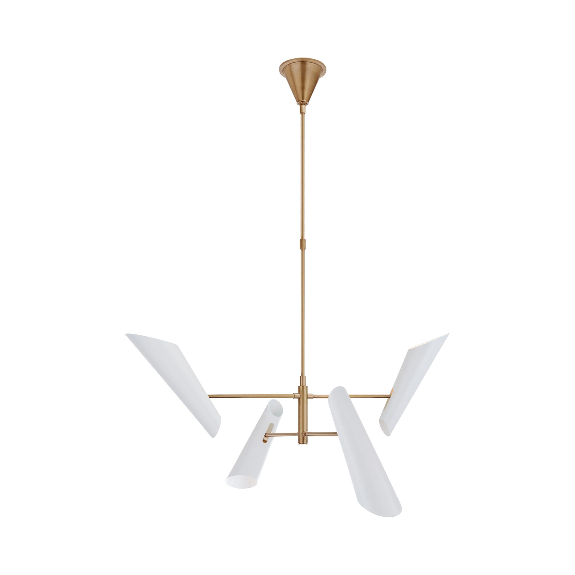 Franca LED Chandelier in White (4-Light).