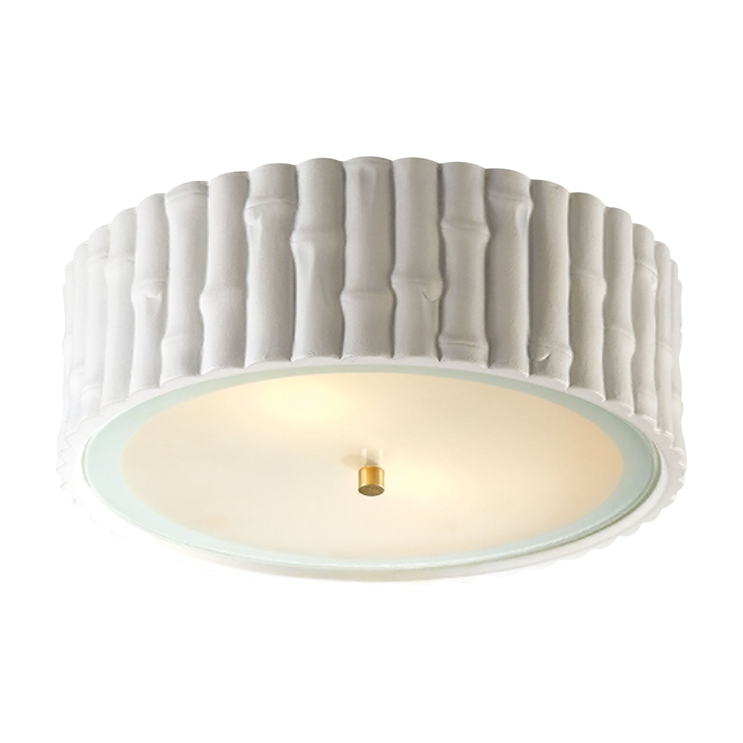 Frank Flush Mount Ceiling Light in Plaster White (Large).