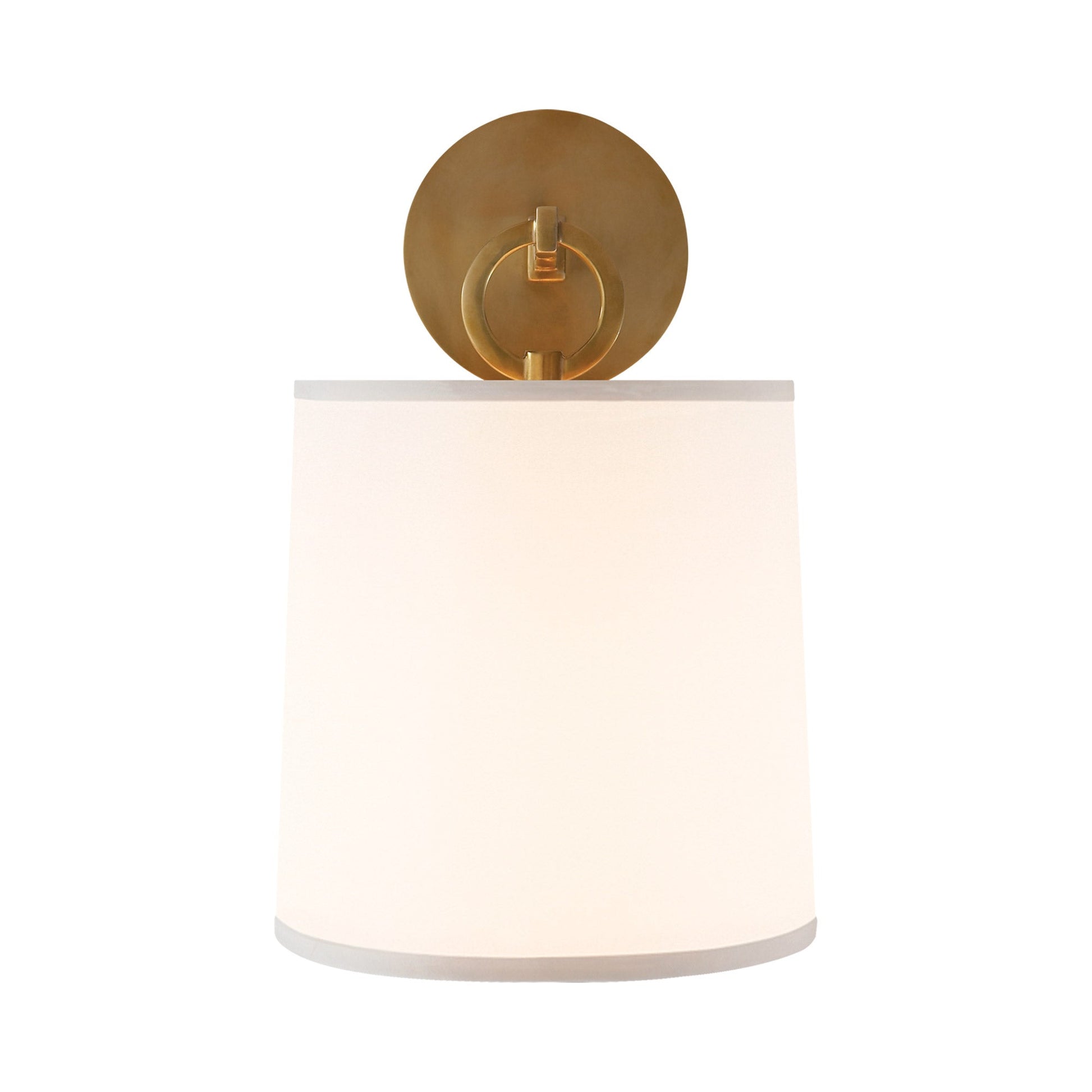 French Cuff Wall Light in Soft Brass.