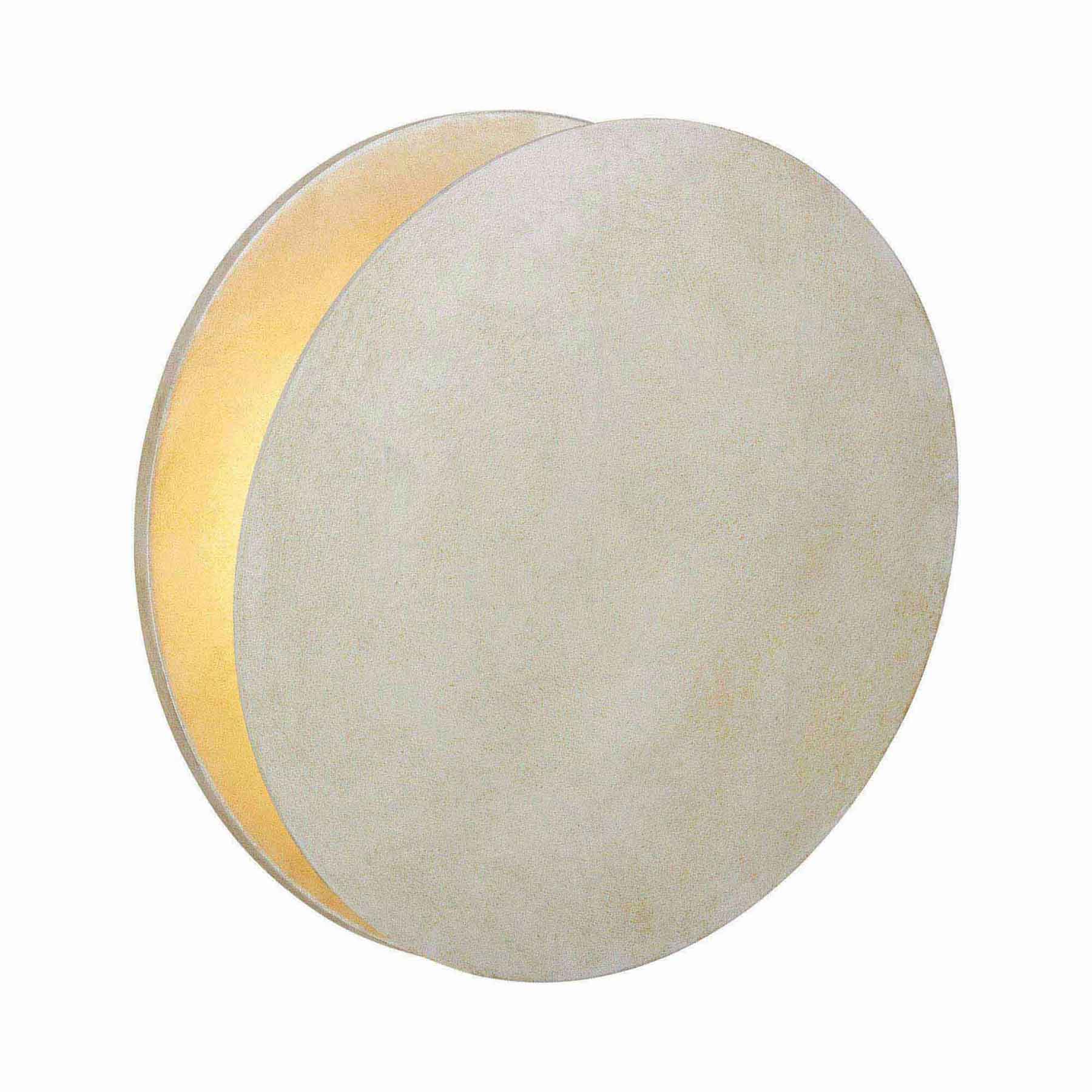 Gabriela LED Wall Light in Burnished Silver Leaf.