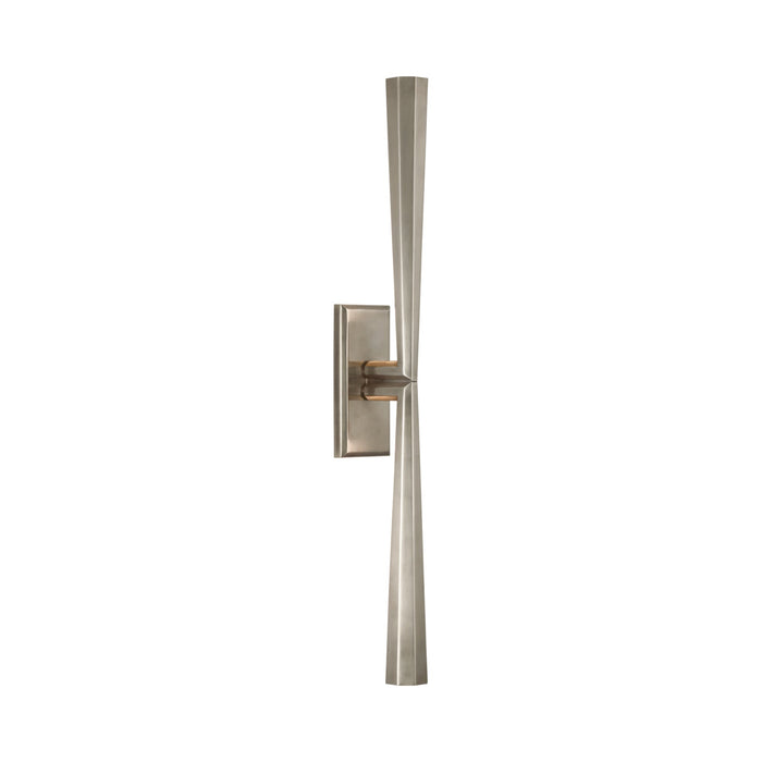 Galahad LED Linear Wall Light in Antique Nickel.
