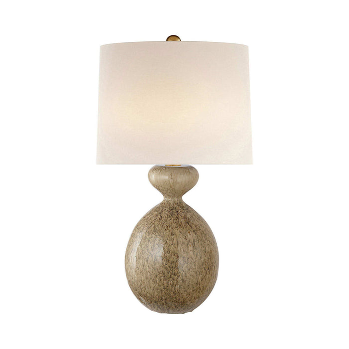 Gannet Table Lamp in Marbleized Sienna.
