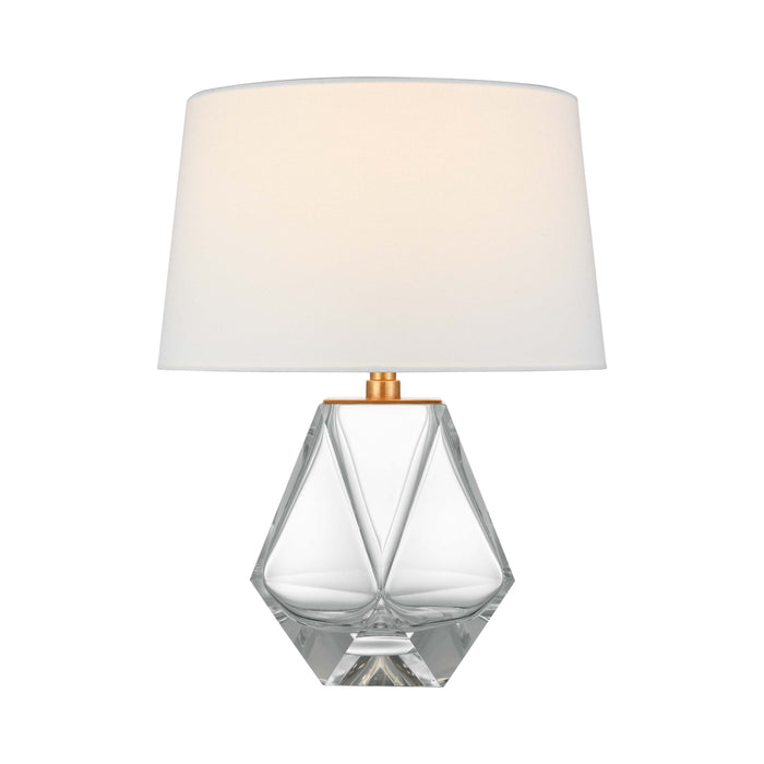 Gemma LED Table Lamp in Clear Glass (Small).