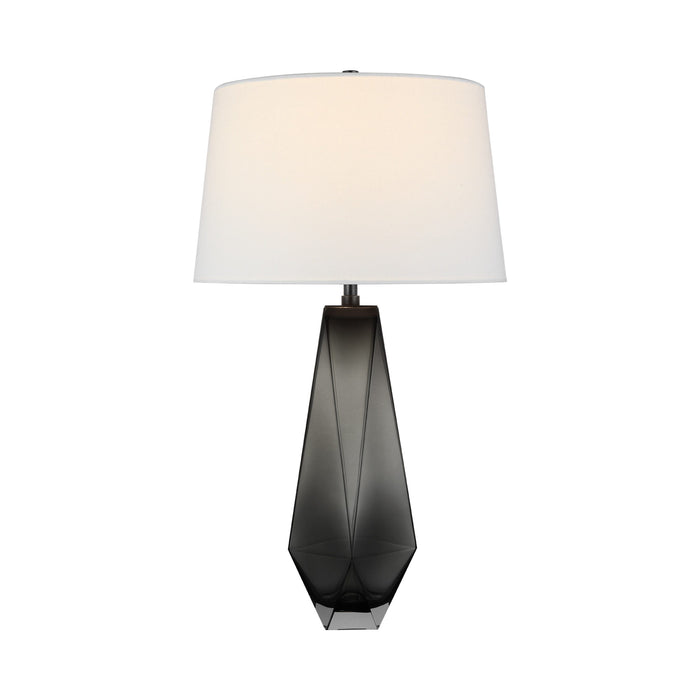 Gemma LED Table Lamp in Smoked Glass (Medium).