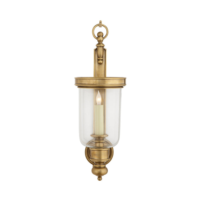 Georgian Wall Light in Antique-Burnished Brass.