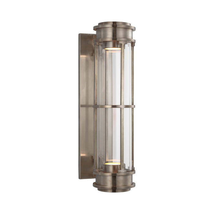 Gracie Linear LED Wall Light in Antique Nickel.