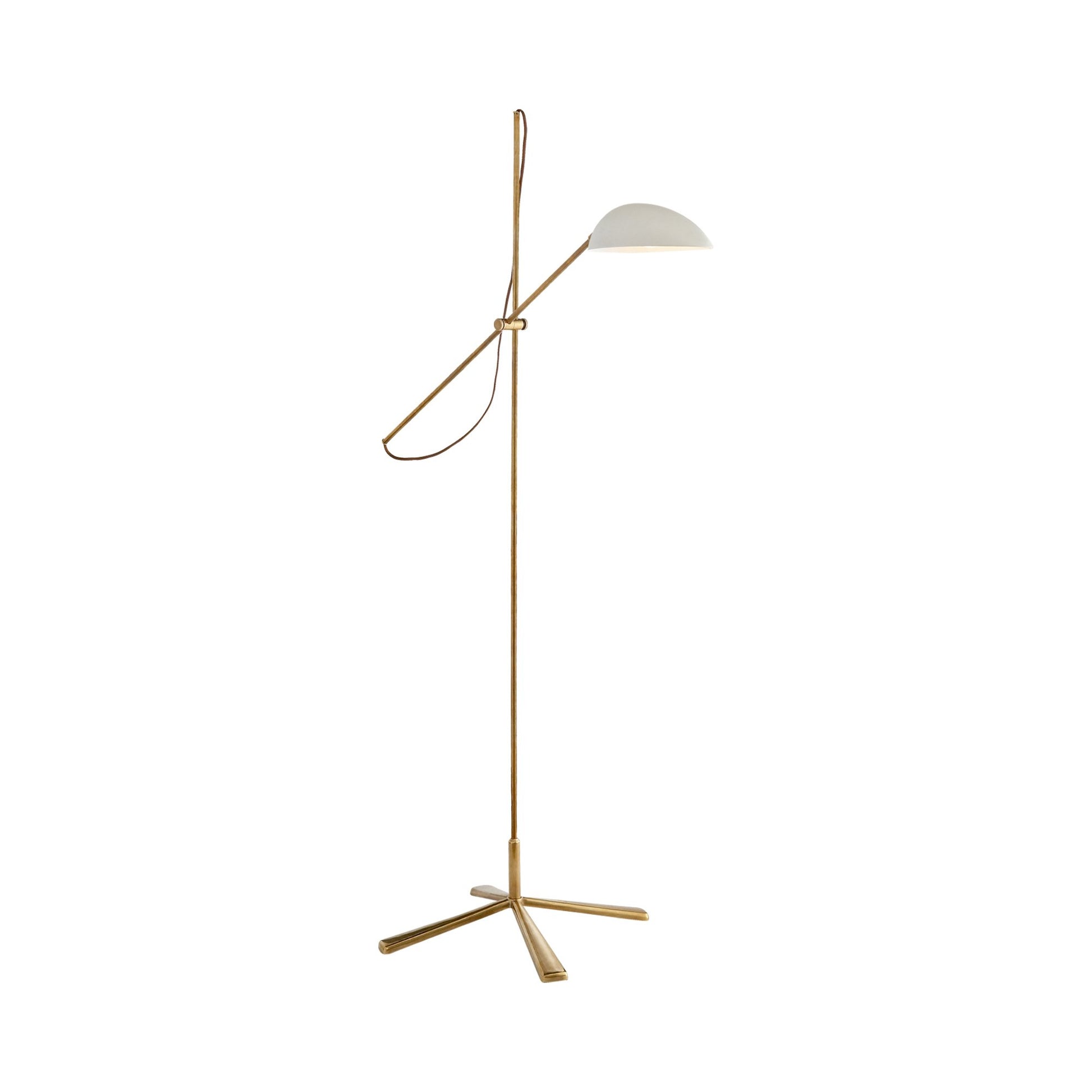 Graphic Floor Lamp in White.