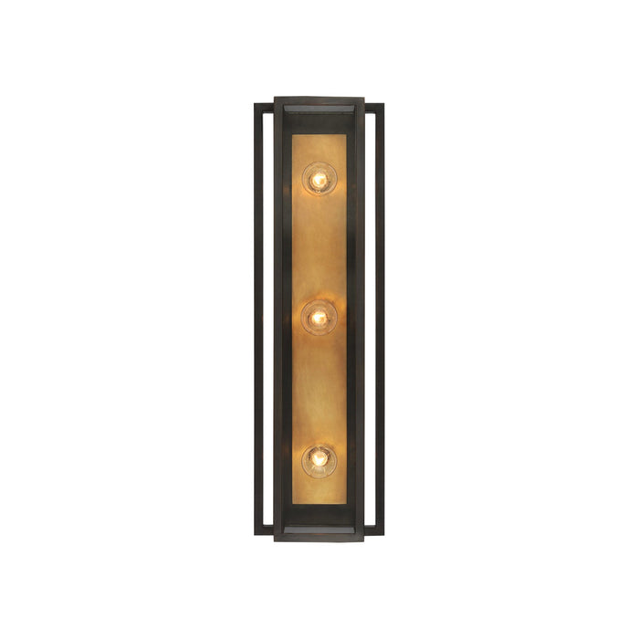 Halle LED Vanity Wall Light in Bronze/Hand-Rubbed Antique Brass (Medium).