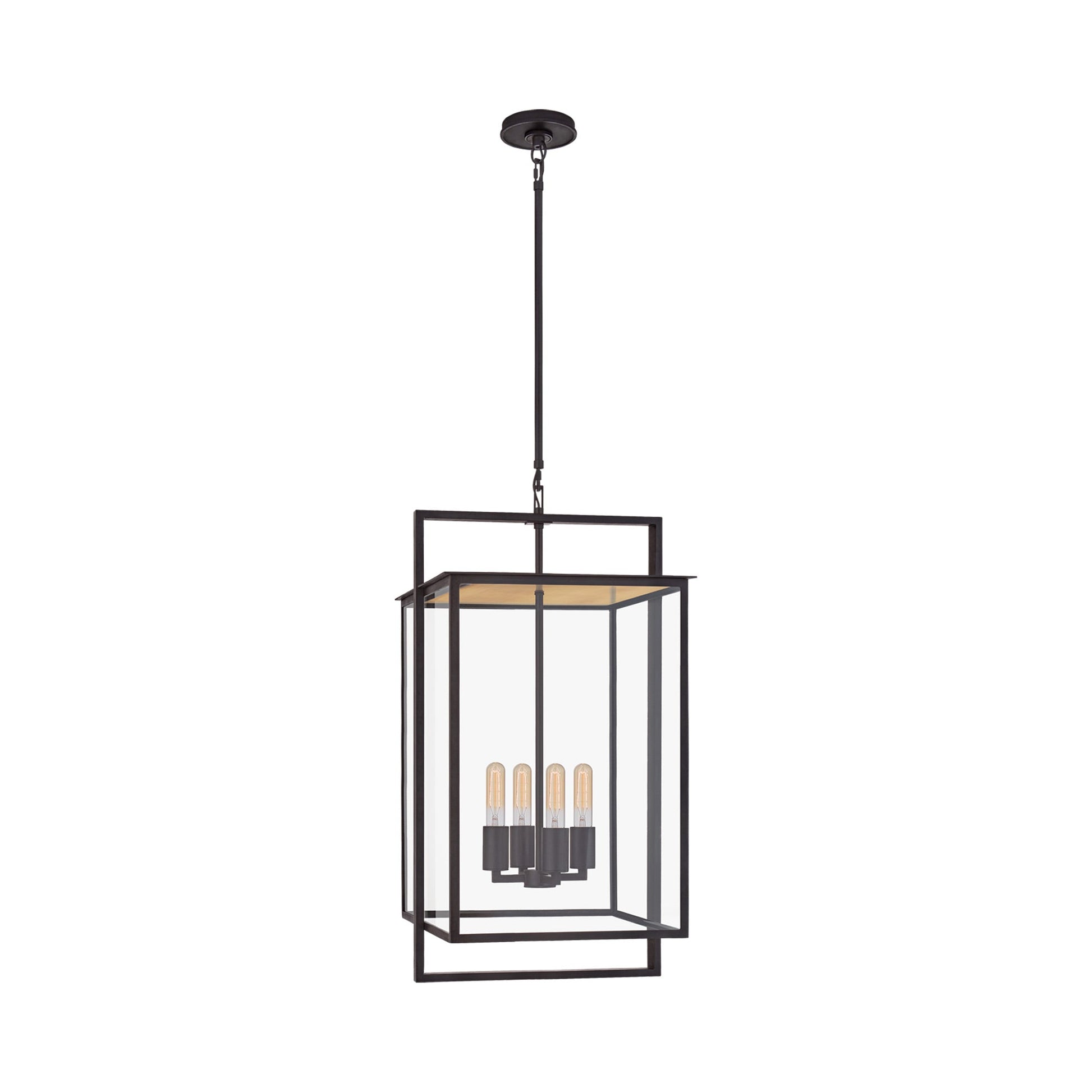 Halle Outdoor Pendant Light in Aged Iron (Medium).