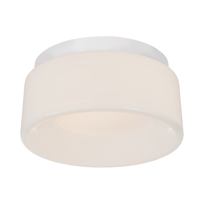 Halo Solitaire LED Flush Mount Ceiling Light in 2.88-Inch/Matte White.