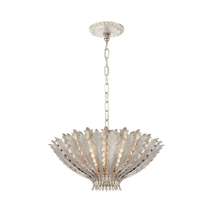Hampton Chandelier in Burnished Silver Leaf (Small).