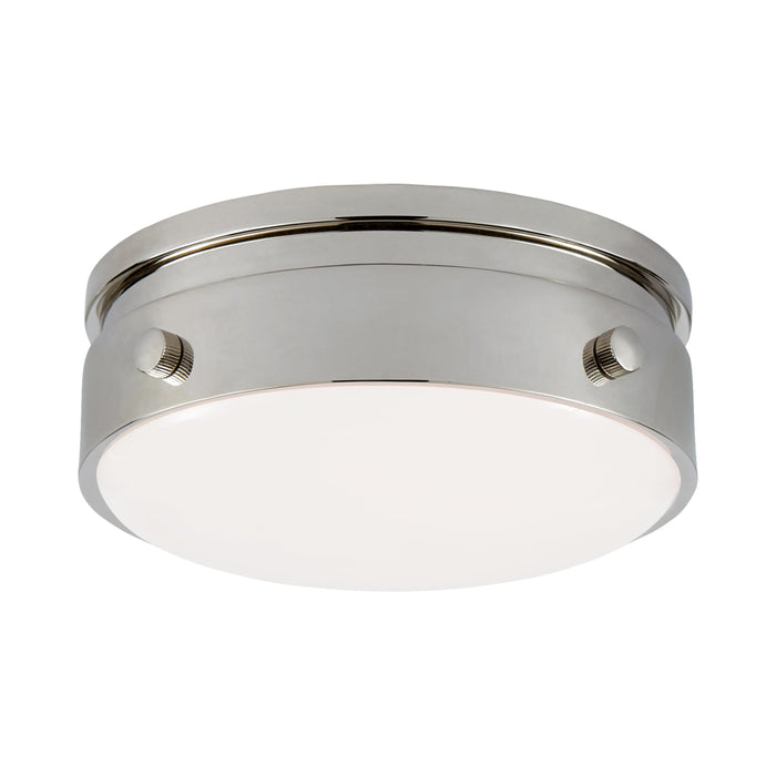 Hicks Flush Mount Ceiling Light in Polished Nickel (Small).