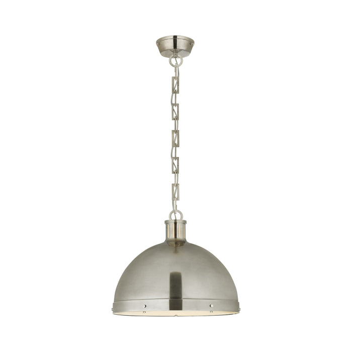 Hicks Pendant Light in Dome/Antique Nickel (X-Large).