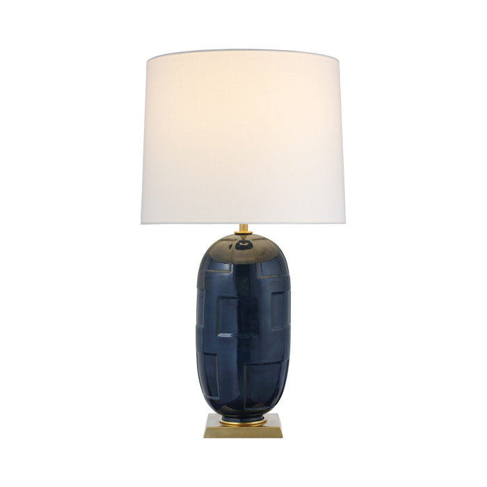 Incasso LED Table Lamp in Mixed Blue Brown.