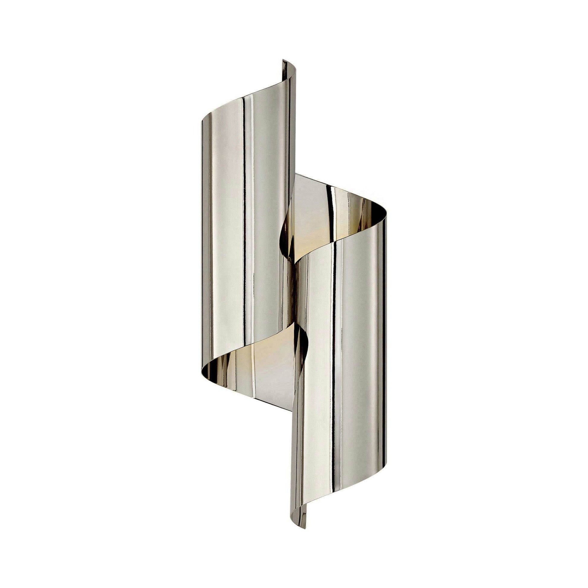 Iva Wall Light in Polished Nickel (Medium).