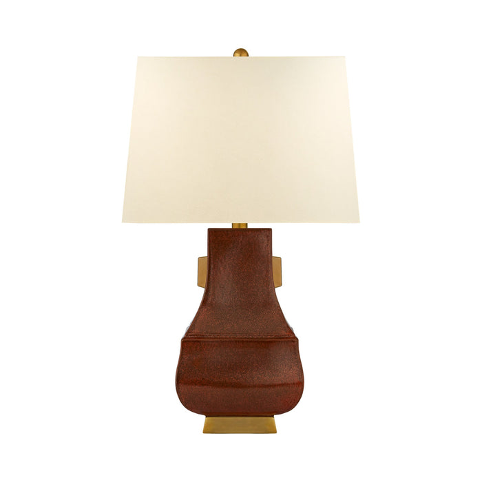 Kang Jug Table Lamp in Autumn Copper with Burnt Gold.