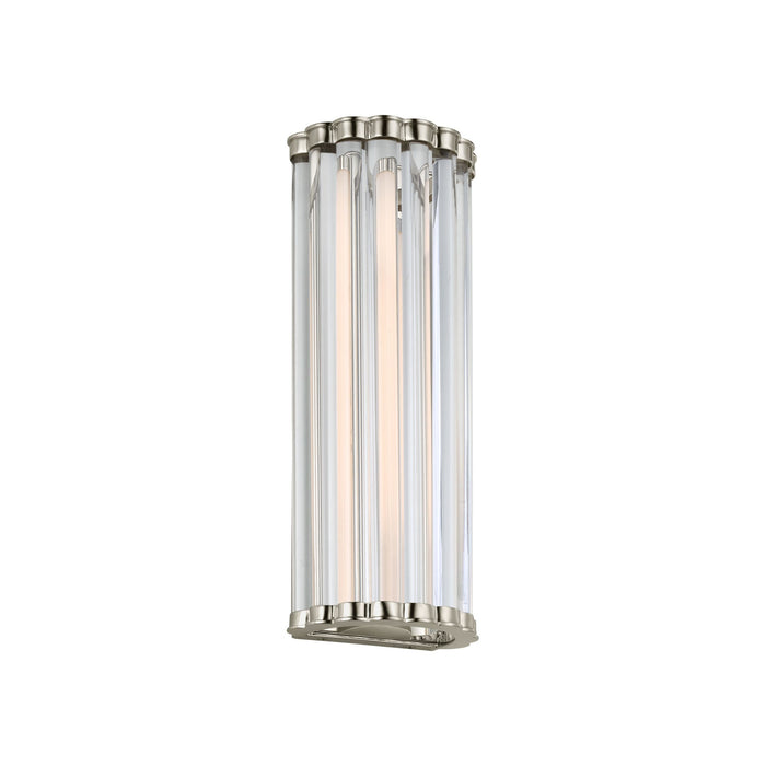 Kean LED Wall Light in Polished Nickel (14-Inch).