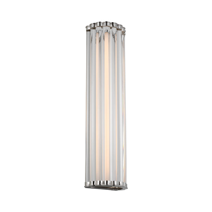 Kean LED Wall Light in Polished Nickel (21-Inch).