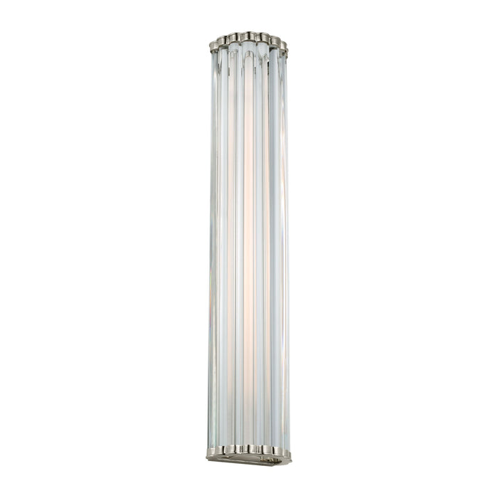Kean LED Wall Light in Polished Nickel (28-Inch).
