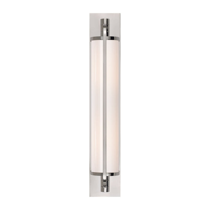 Keeley Pivoting Wall Light in Polished Nickel (20.75-Inch).