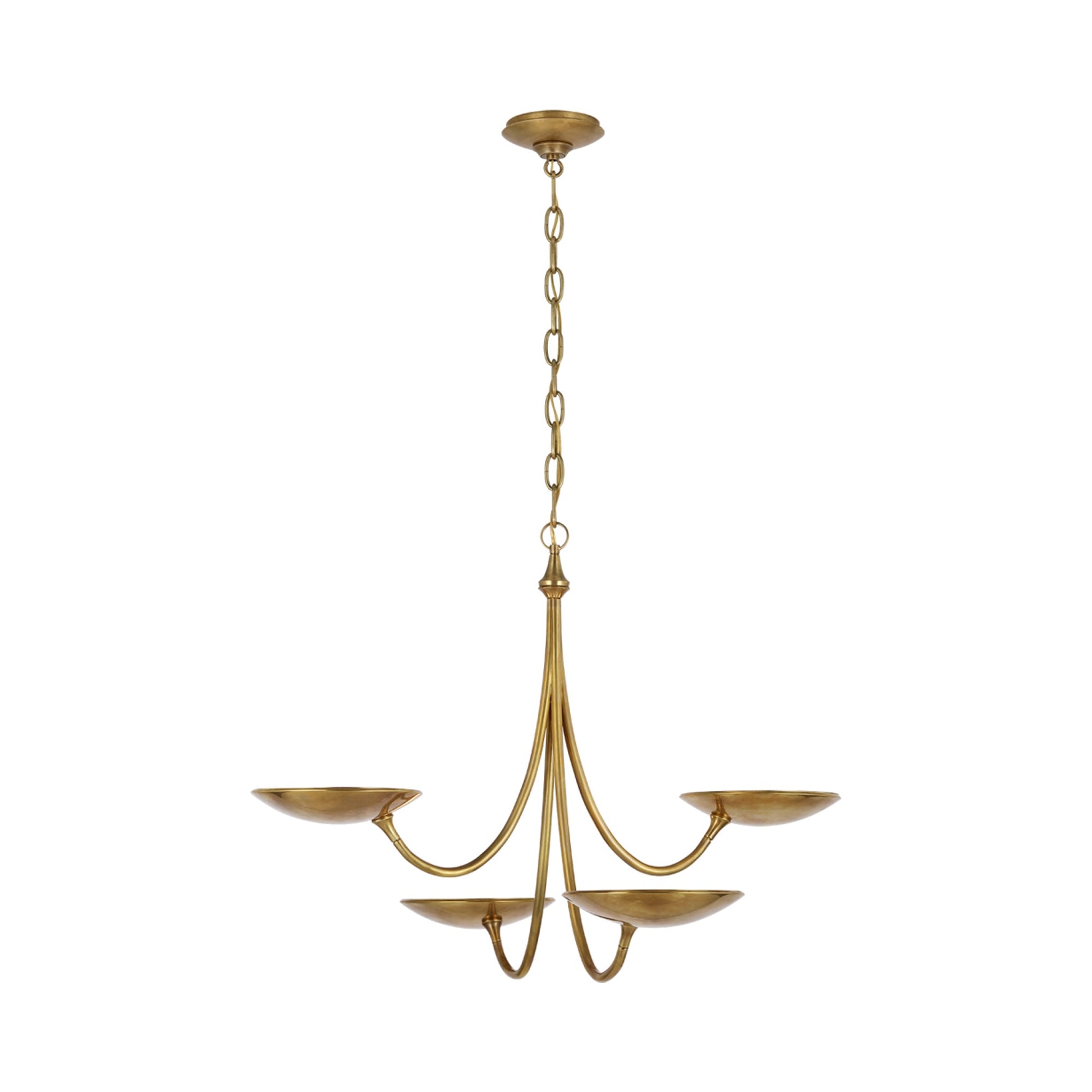 Keira LED Chandelier in Bronze/Hand-Rubbed Antique Brass (Medium).