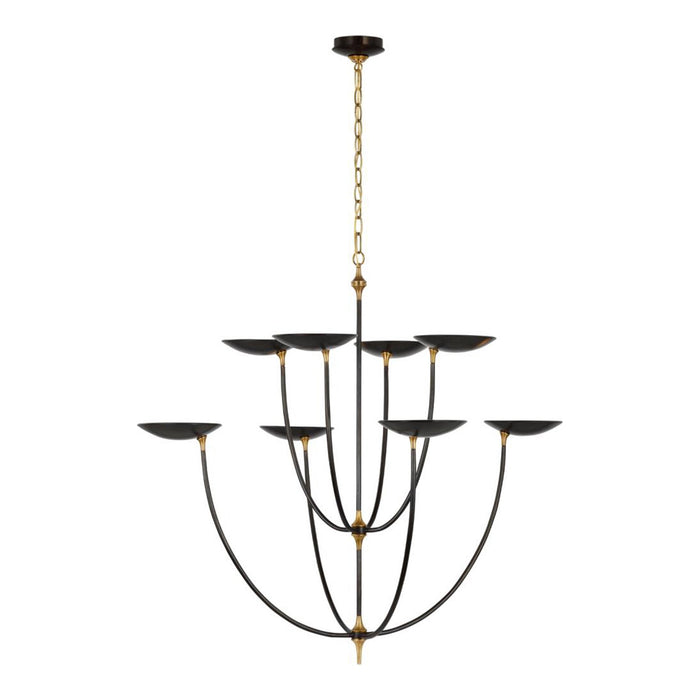 Keira LED Chandelier in Bronze/Hand-Rubbed Antique Brass (X-Large).