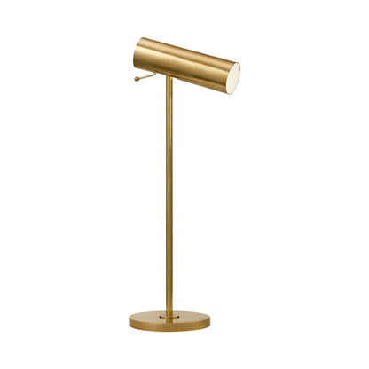 Lancelot LED Desk Lamp in Hand-Rubbed Antique Brass.