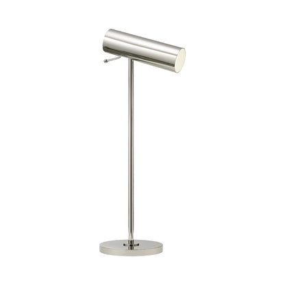 Lancelot LED Desk Lamp in Polished Nickel.