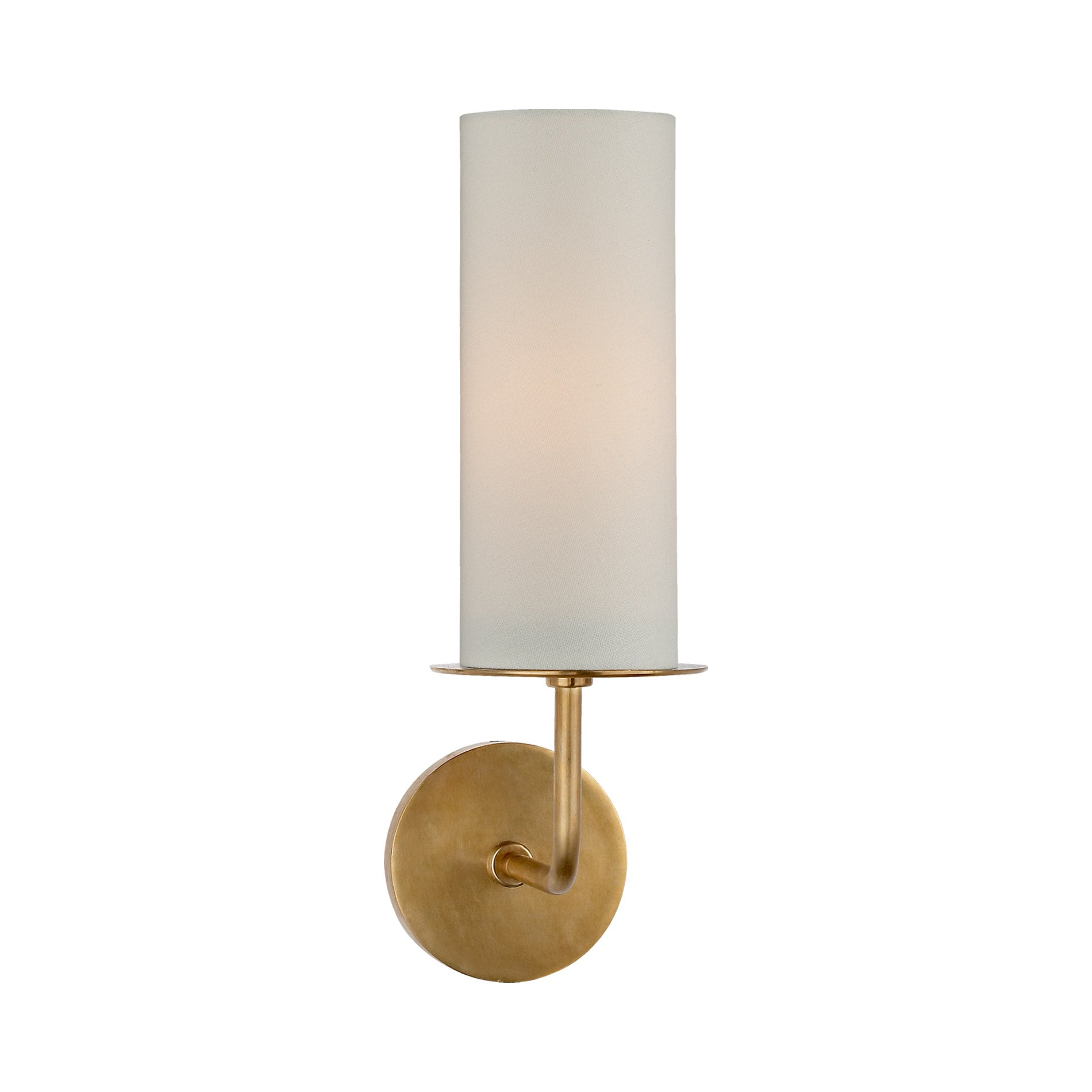 Larabee Wall Light in Soft Brass.