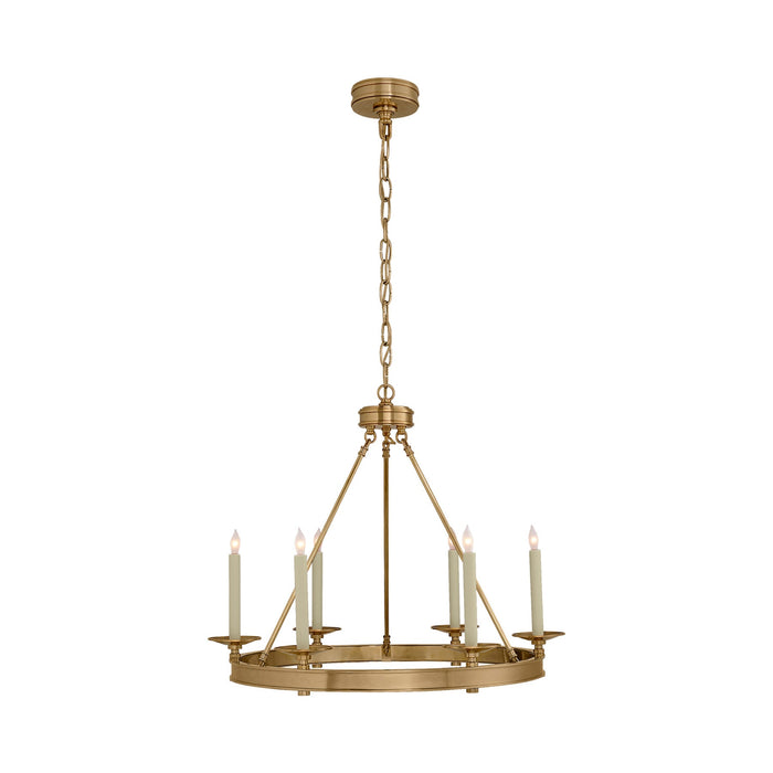Launceton Ring Chandelier in Antique- Burnished Brass (Small).
