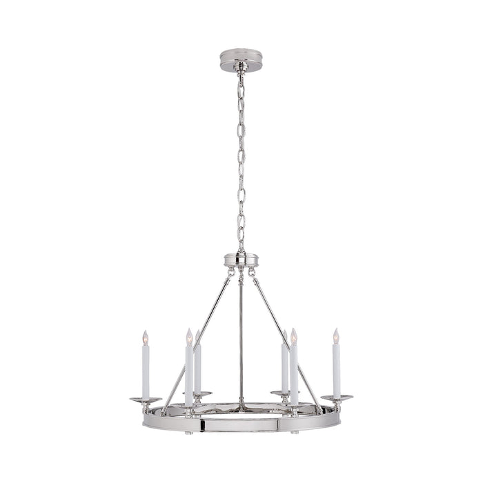 Launceton Ring Chandelier in Polished Nickel (Small).